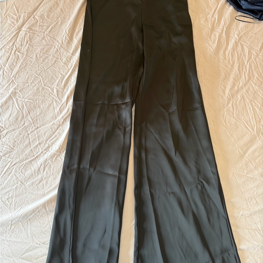 Zara Black Silk Pants